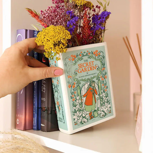 The Secret Garden Ceramic Book Vase