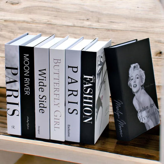 Luxury Decorative Faux Books – Hidden Storage Box | Fashion Book Set for Living Room Decor, Coffee Table, Office, Home Styling Ornaments
